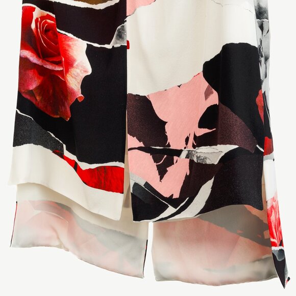 Alexander McQueen PF/19 Torn Rose Ivory Floral Silk Tank - Picture 7 of 13